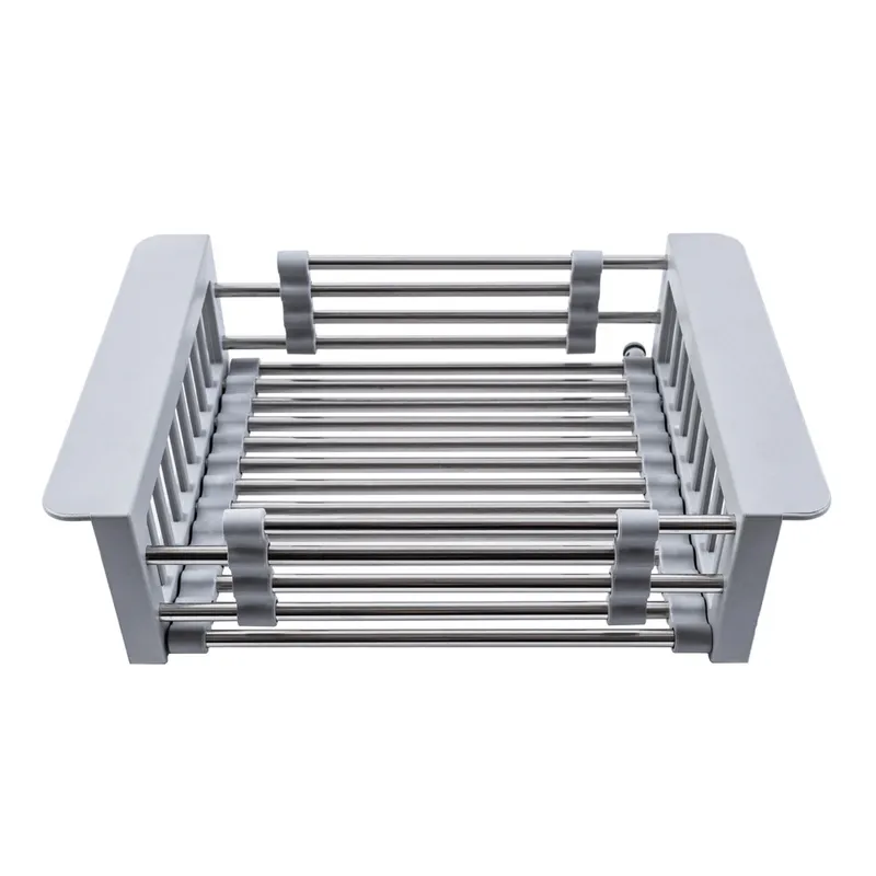 Сушарка для посуду Zerix BAS-01.SUS Gray з нержавіючої сталі SUS304 (колір сірий) (ZX6105)