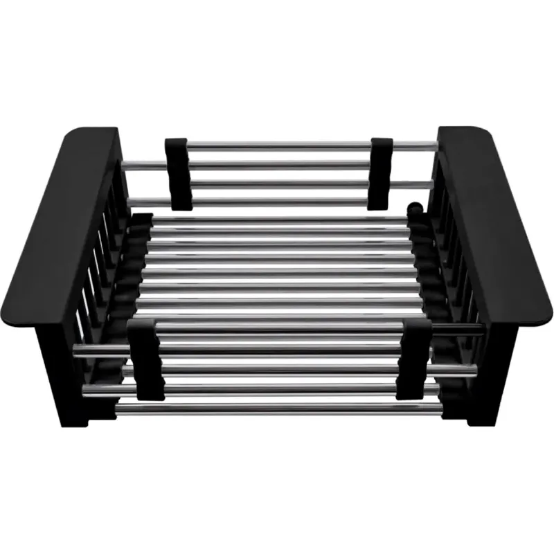 Сушарка для посуду Zerix BAS-01.SUS Black з нержавіючої сталі SUS304 (колір чорний) (ZX6104)